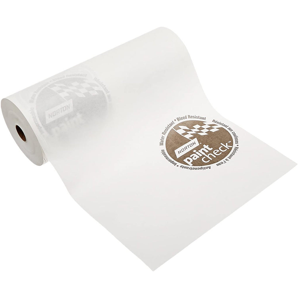Norton 00403 White Masking Paper-Polycoated 12" x 750' RL