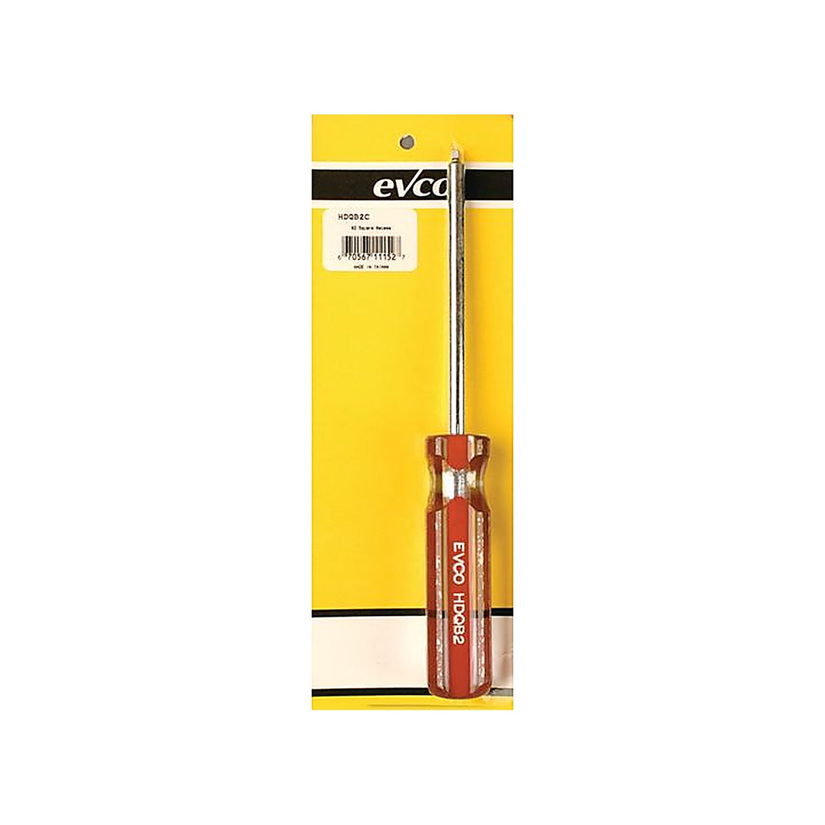 AP Products - 009-HDQB2C - Square Recess Screwdriver #2 Drive Standard Model (Carded)