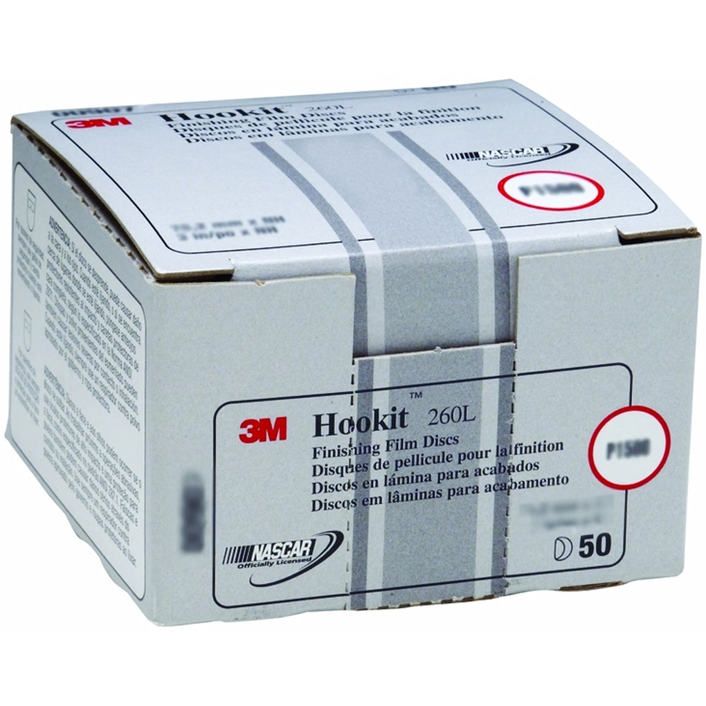 3M 00907 Hookit Finishing Film Disc, 3 in, P1500
