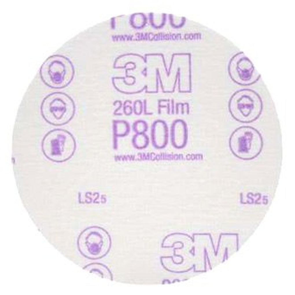 3M 00954 Hookit Finishing Film Disc, 5 in, P800