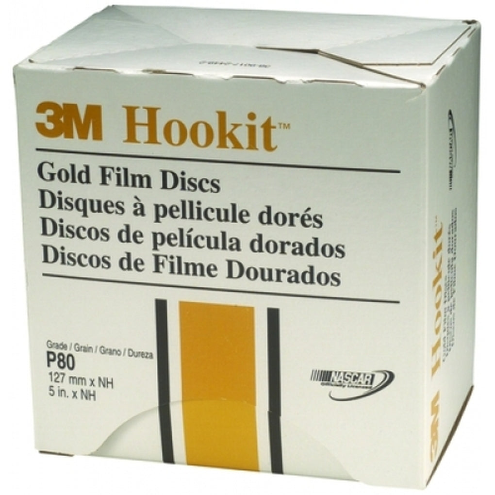 3M 00966 Hookit Gold Film Disc 255L, 5 in x NH P100