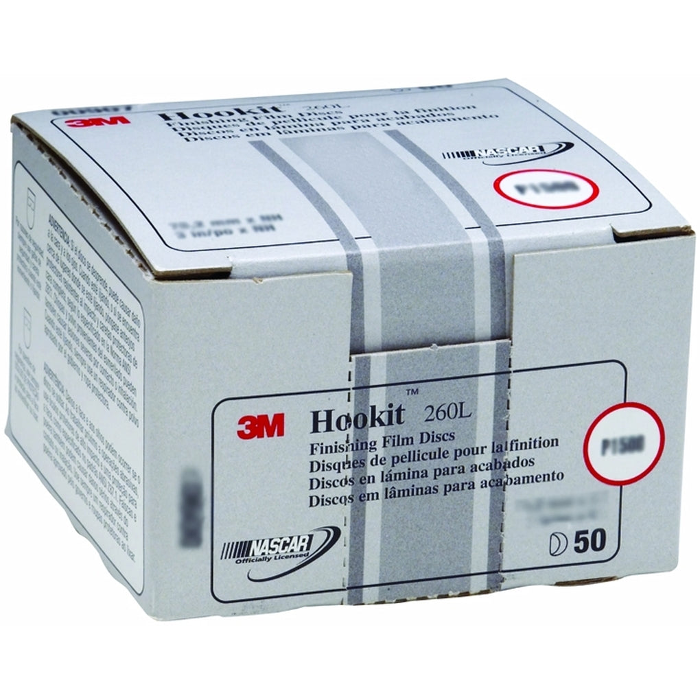3M 00968 Hookit Finishing Film Disc, 6 in, P1200