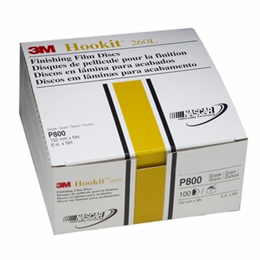 3M 00970 Hookit Finishing Film Disc, 6 in, P800