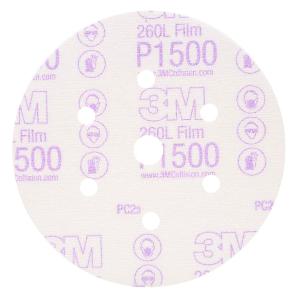 3M 01050 Hookit Finishing Film Disc Dust Free, 6 in, P1500
