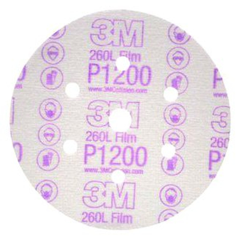 3M 01068 Hookit Finishing Film Disc Dust Free, 6 in, P1200