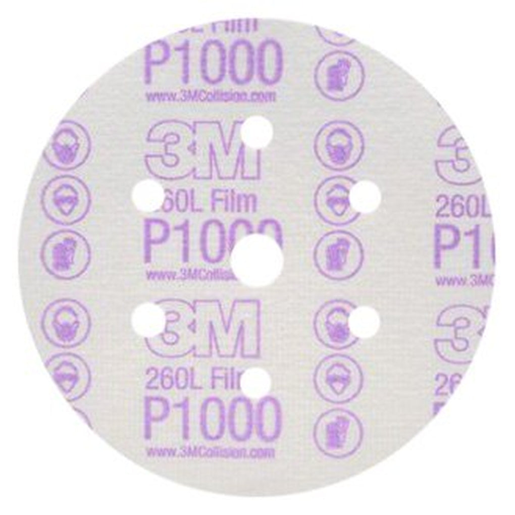 3M 01069 Hookit Finishing Film Disc Dust Free, 6 in, P1000