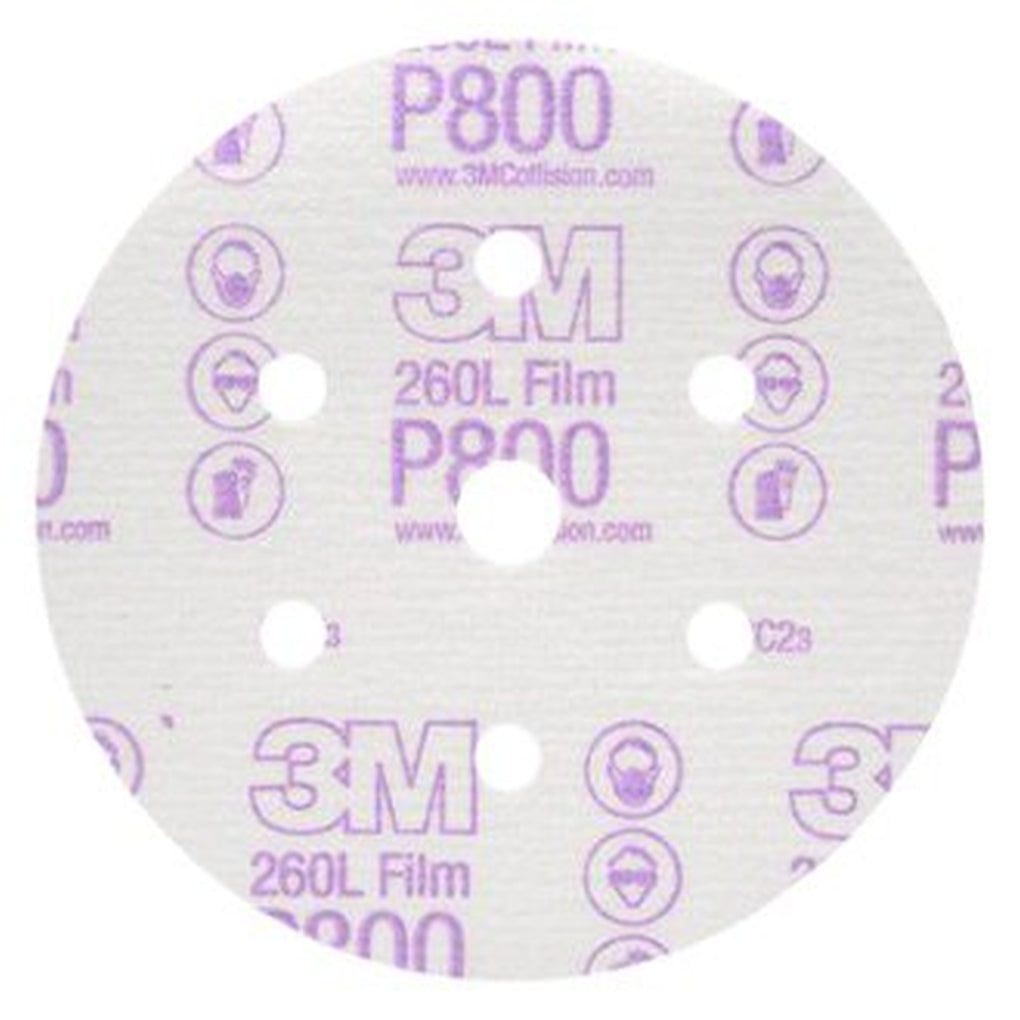 3M 01070 Hookit Finishing Film Disc Dust Free, 6 in, P800
