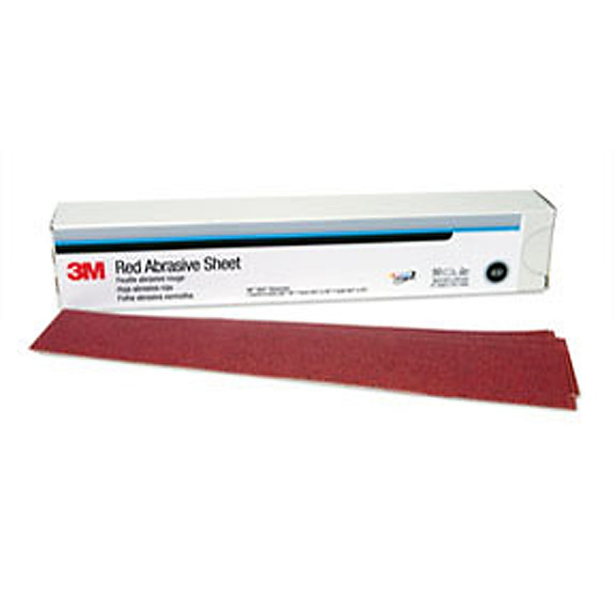 3M 01182 Red Abrasive Hookit Sheet, 2-3/4 in x 16-1/2 in, 40D