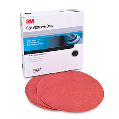 3M 01189 Red Abrasive Hookit Disc, 6 in, P600
