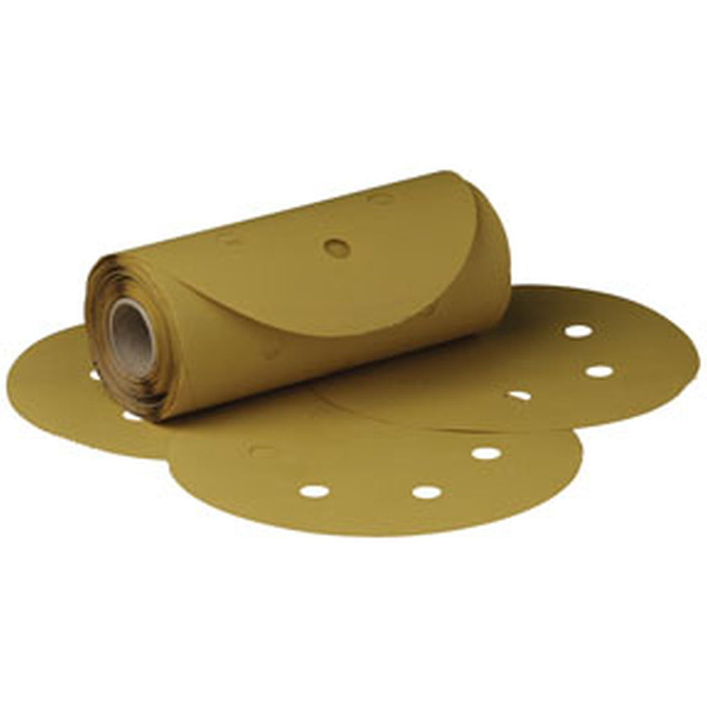 3M 01379 Stikit Gold Film Disc Roll Dust Free, 6 in, P180, 125/roll