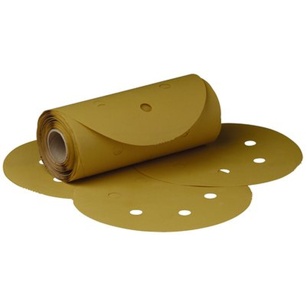 3M 01381 Stikit Gold Film Disc Roll Dust Free, 6 in, P120, 125/roll 60010025579