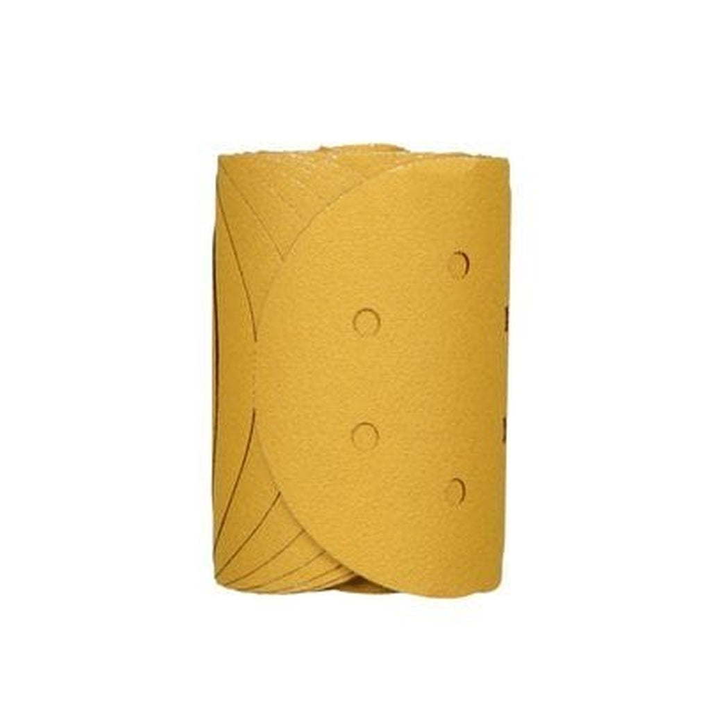 3M 01383 Stikit Gold Film Disc Roll Dust Free, 6 in, P80, 100/roll