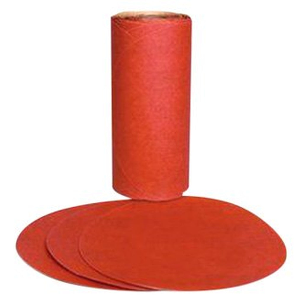 3M 01605 Red Abrasive Stikit PSA Disc, 5 in, P220