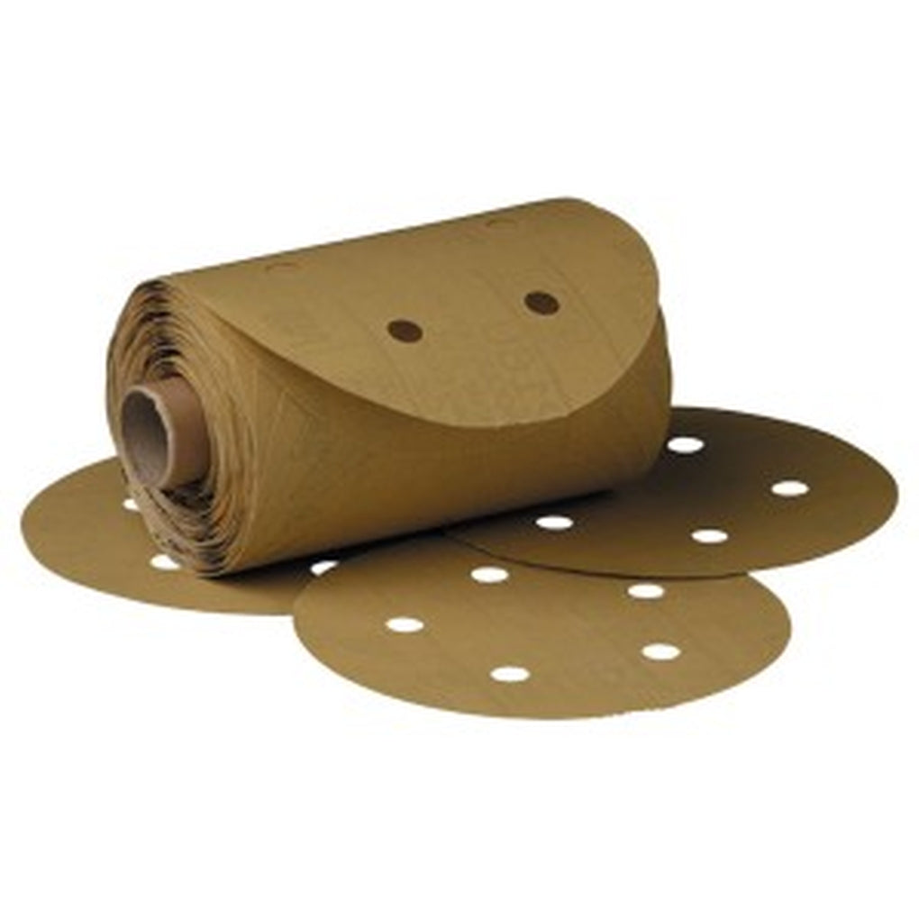 3M 01620 Stikit Gold Paper Disc Roll Dust Free, 216U, 5 in, P320A, 175/roll