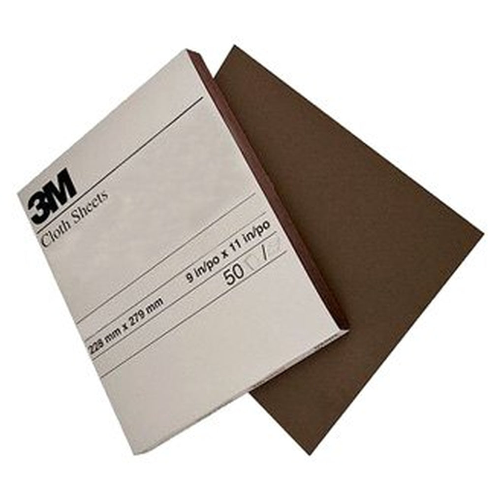 3M 02433 Cloth Sheet 011K, 9 in x 11 in Coarse