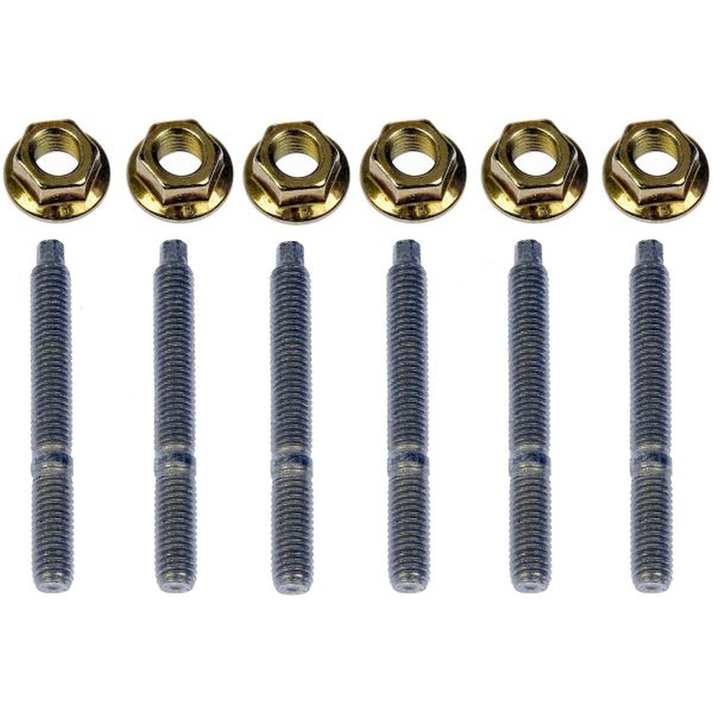 Dorman 03419B Install Kit for mounting exhaust manifold to engine includes 6 studs and 6 nuts