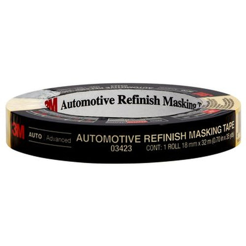 3M 03423 Automotive Refinish Masking Tape, 18 mm x 32 m 60455064141