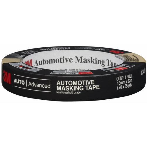 3M 03430 Automotive Masking Tape, 18 mm x 32 m
