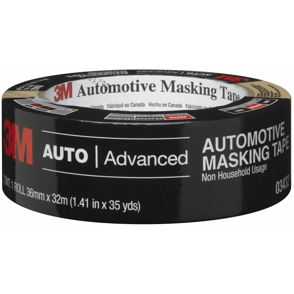 3M 03432 Automotive Masking Tape, 36 mm x 32 m