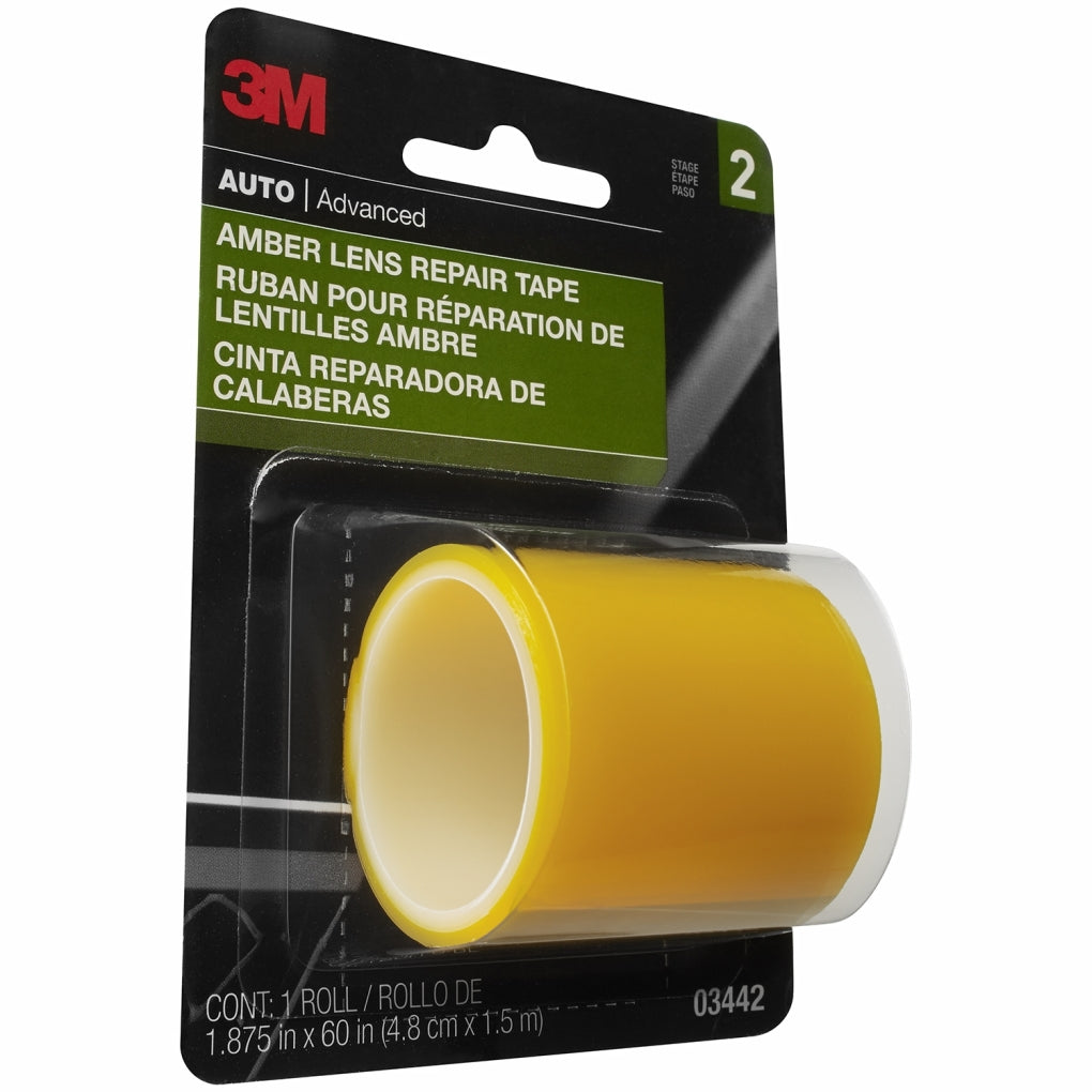 3M 03442 Amber Lens Repair Tape, 1.875 in x 60 in