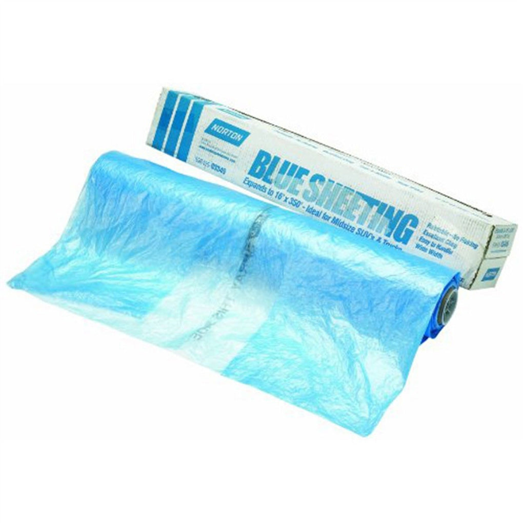 Norton 03723 Blue Plastic Protective Sheeting 20' x 350'
