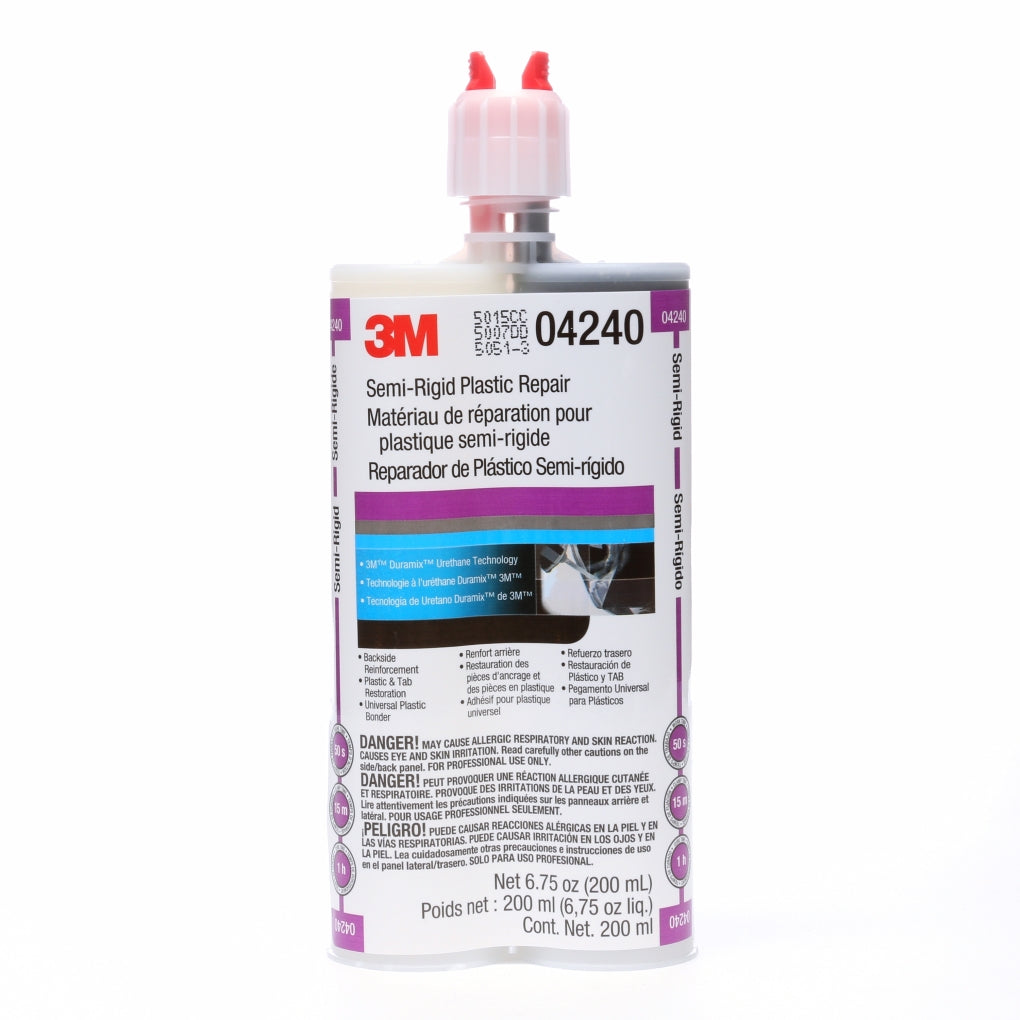 3M 04240 Semi-Rigid Plastic Repair, 200 mL