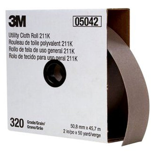 3M 05042 Cloth Utility Roll 211K, 2 in x 50 yd, 320J