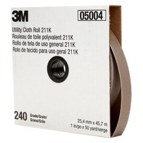3M 05044 Cloth Utility Roll 211K, 2 in x 50 yd, 240J