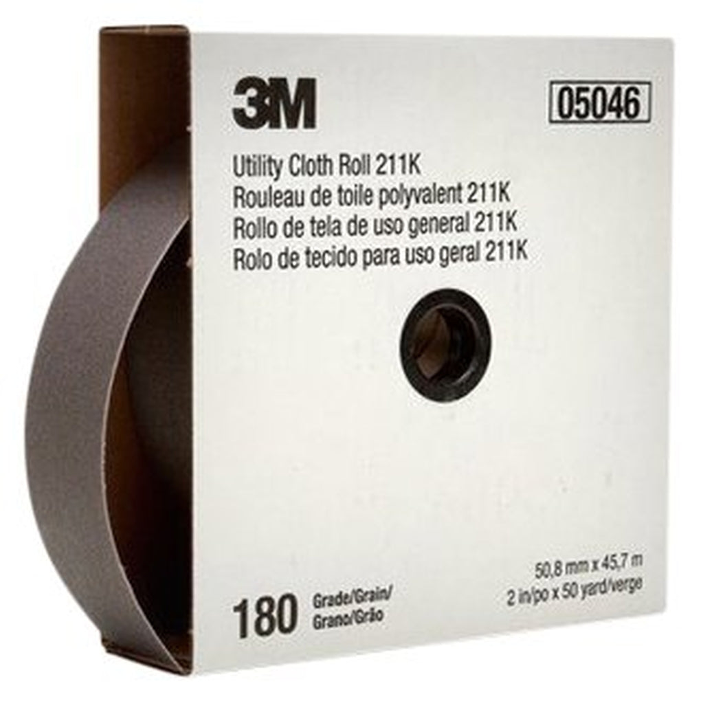 3M 05046 Utility Cloth Roll 211K, 2 in x 50 yd, 180J