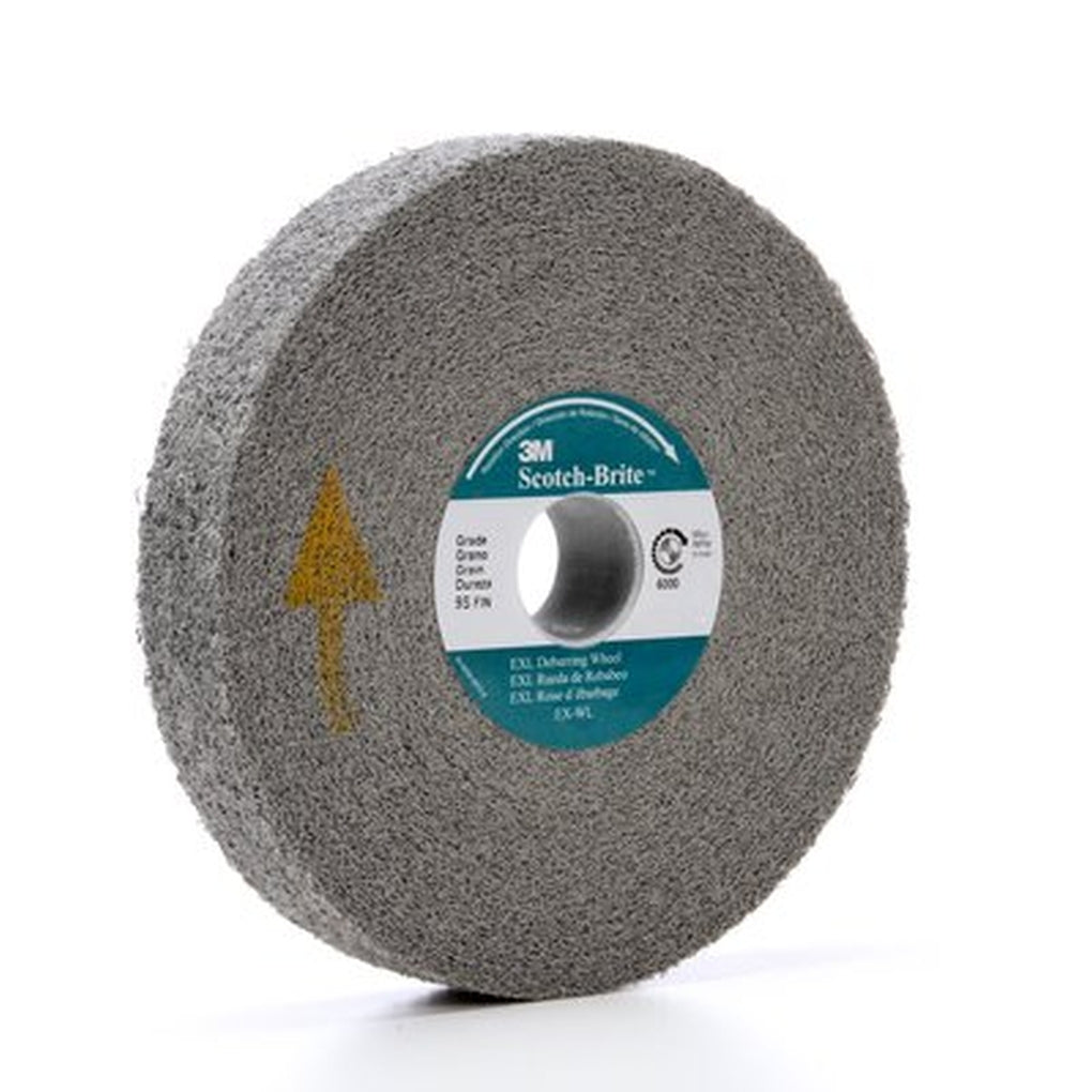 3M 05132 Scotch-Brite EXL Deburring Wheel, 6 in x 1 in x 1 in 9S FIN 61500126786