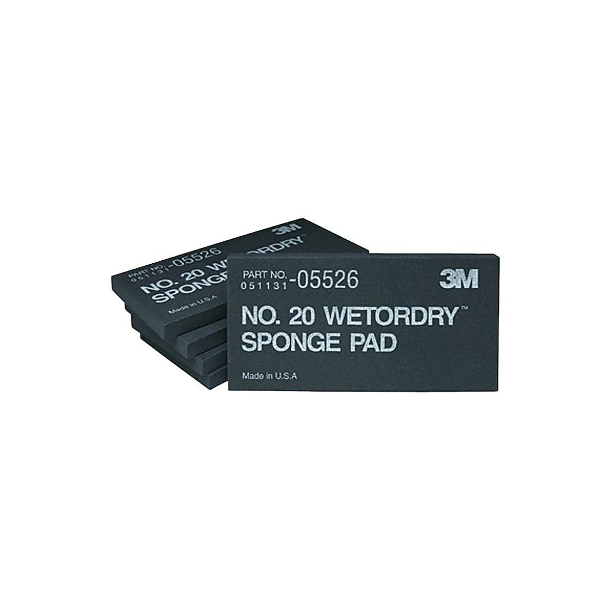 3M 05526 Wetordry Sponge Pad 20, 2-3/4 in x 5-1/2 in x 3/8 in