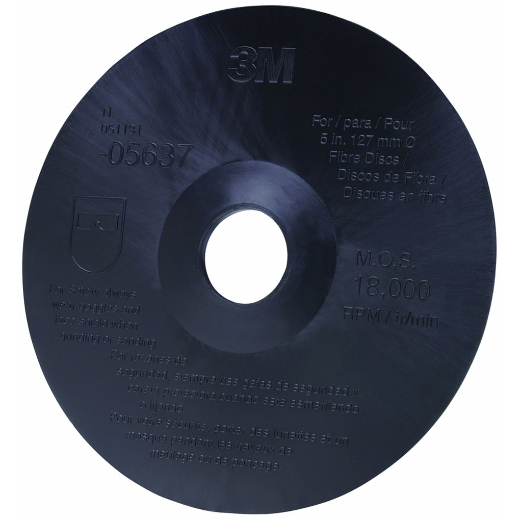 3M 05637 Fibre Disc Backup Pad, 5 in x 7/8 in