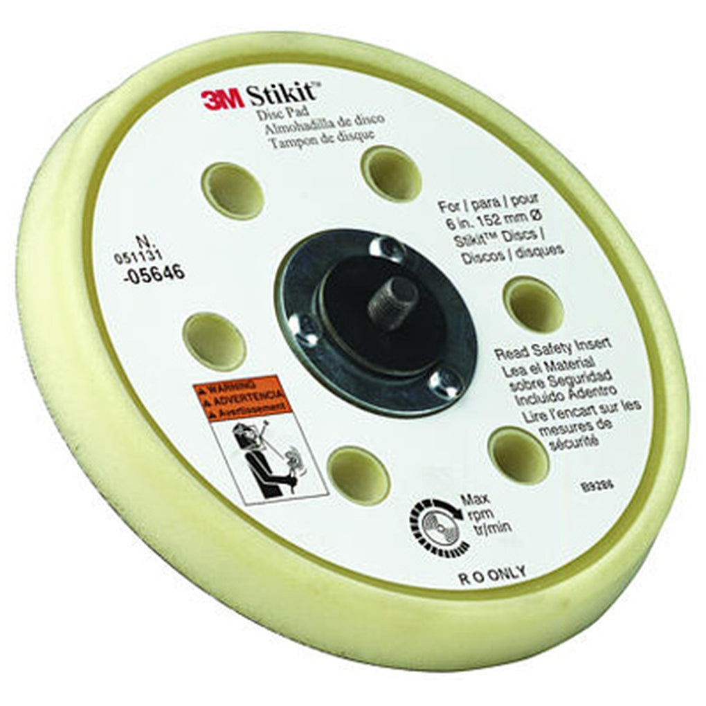 3M 05646 Stikit Dust Free Low Profile Finishing Disc Pad, 6 in x 11/16 in 5/16-24 External 60440241283