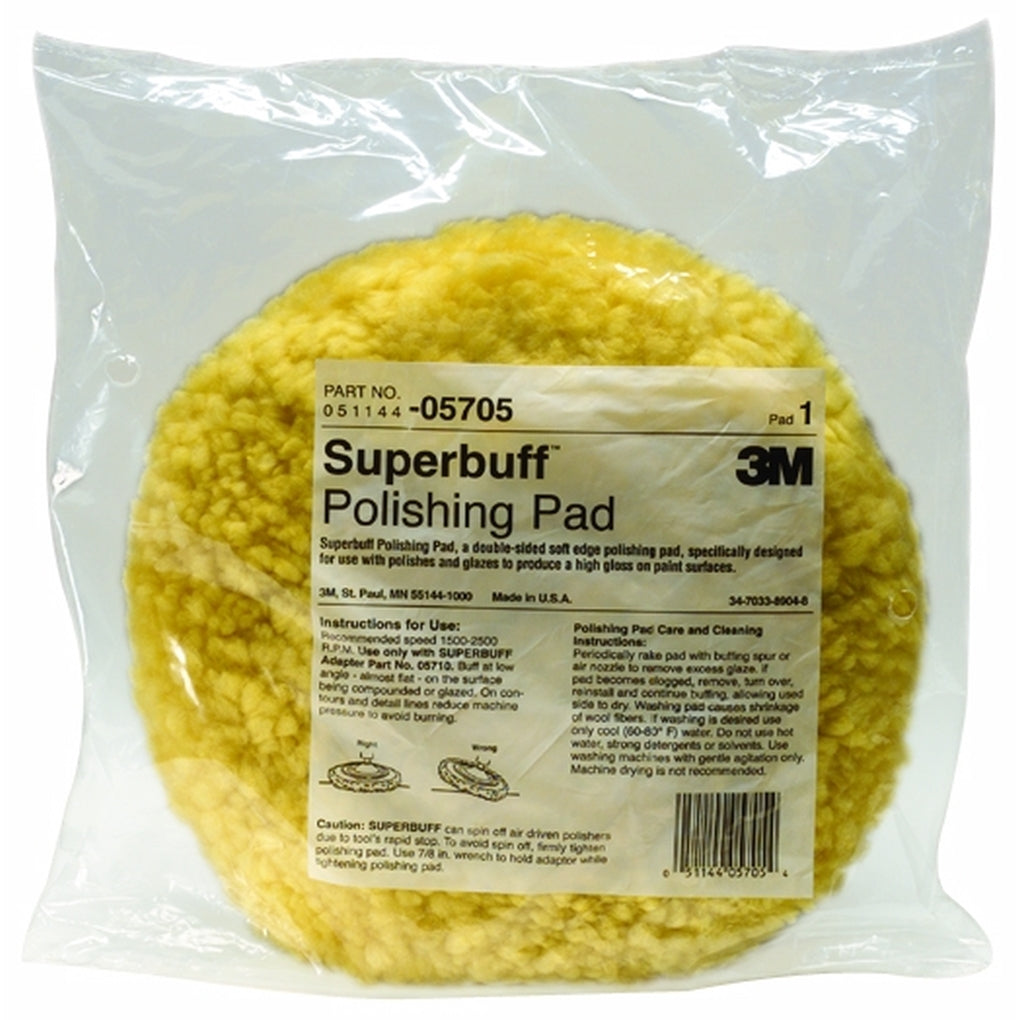 3M 05705 Superbuff Polishing Pad, 9 in