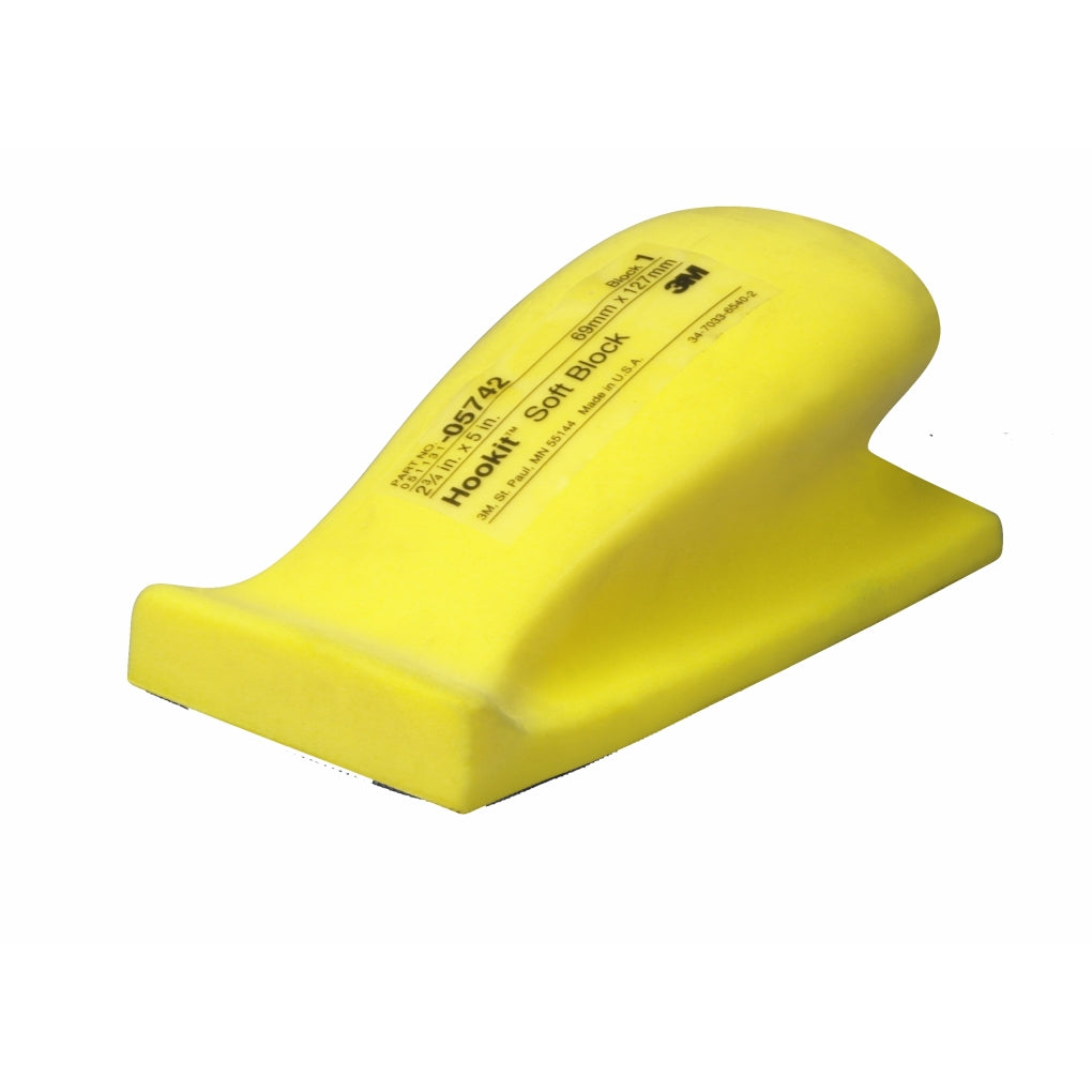 3M 05742 Hookit Soft Hand Block, 2-3/4 x 5 in