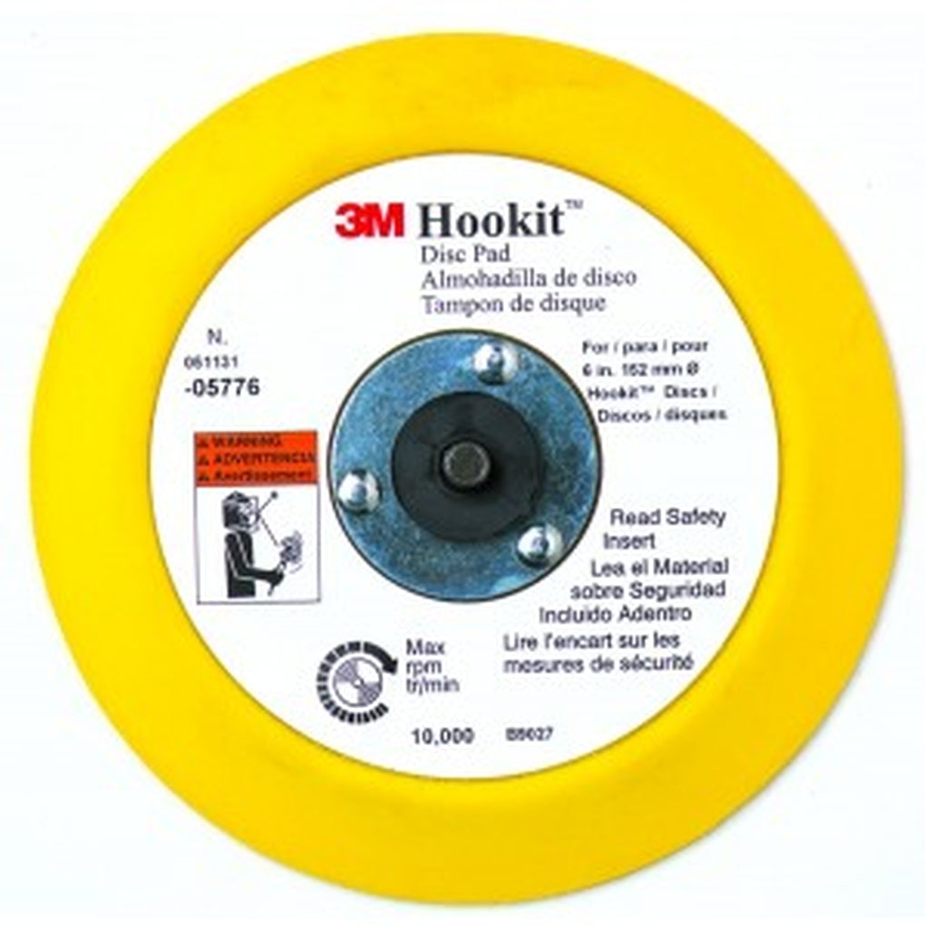 3M 05776 Hookit Disc Pad, 6 in