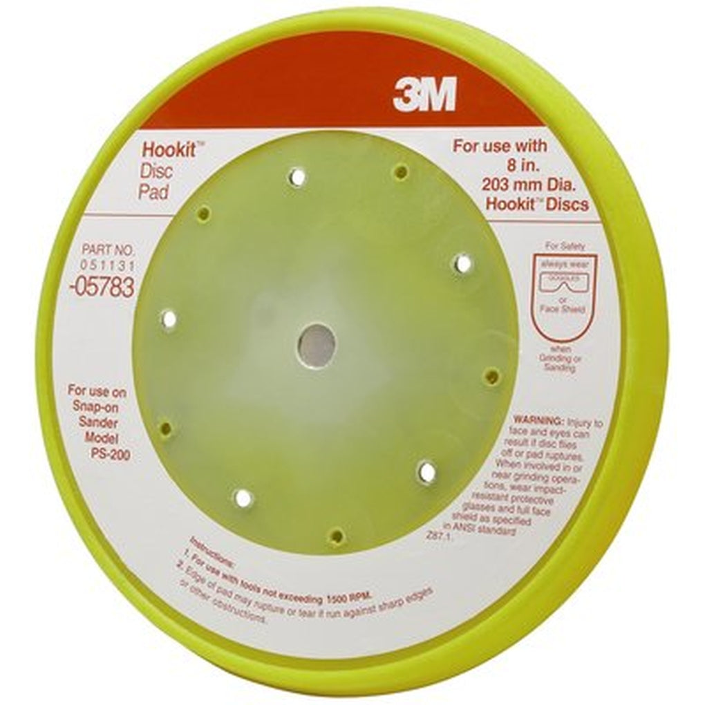 3M 05783 Hookit Pad Dust Free, 8 in x 5 bolt hole