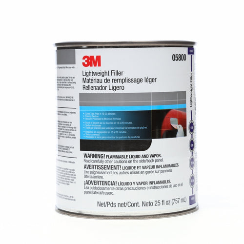 3M 05800 Lightweight Body Filler, 05800, 1 Quart (US), 60980105591