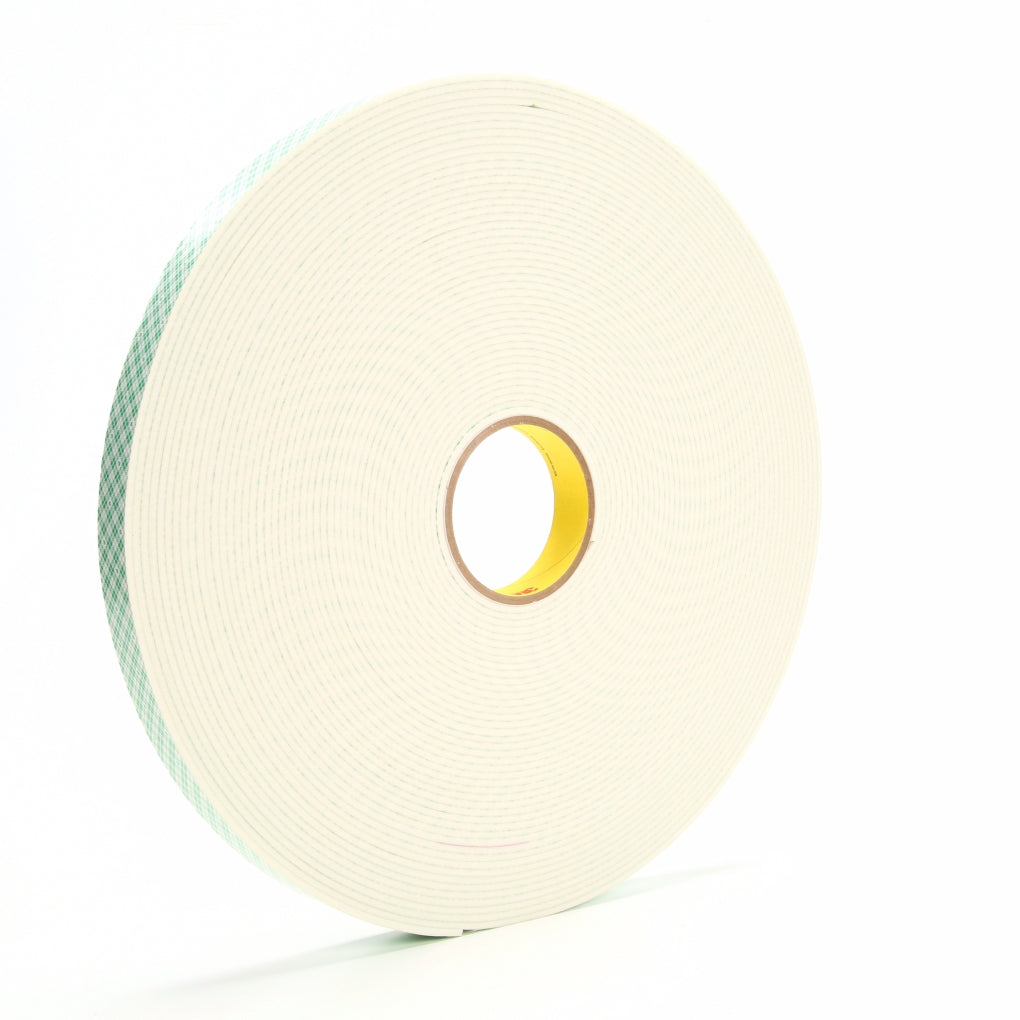 3M 06452 Double Coated Urethane Foam Tape 4008 06452, 1 in x 36 yd