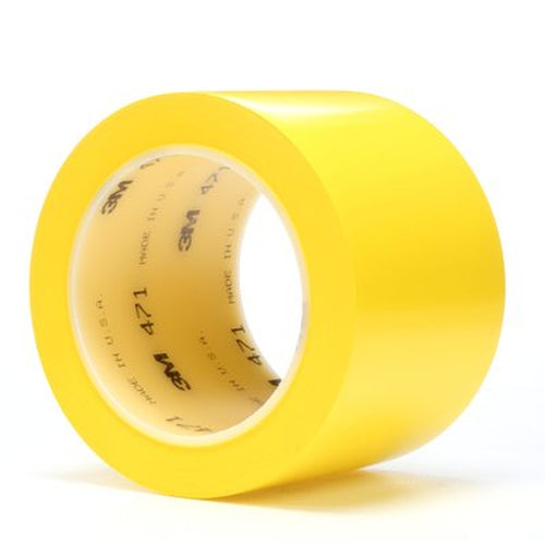3M 06470 Vinyl Tape 471, Yellow, 3 in x 36 yd 70002413246