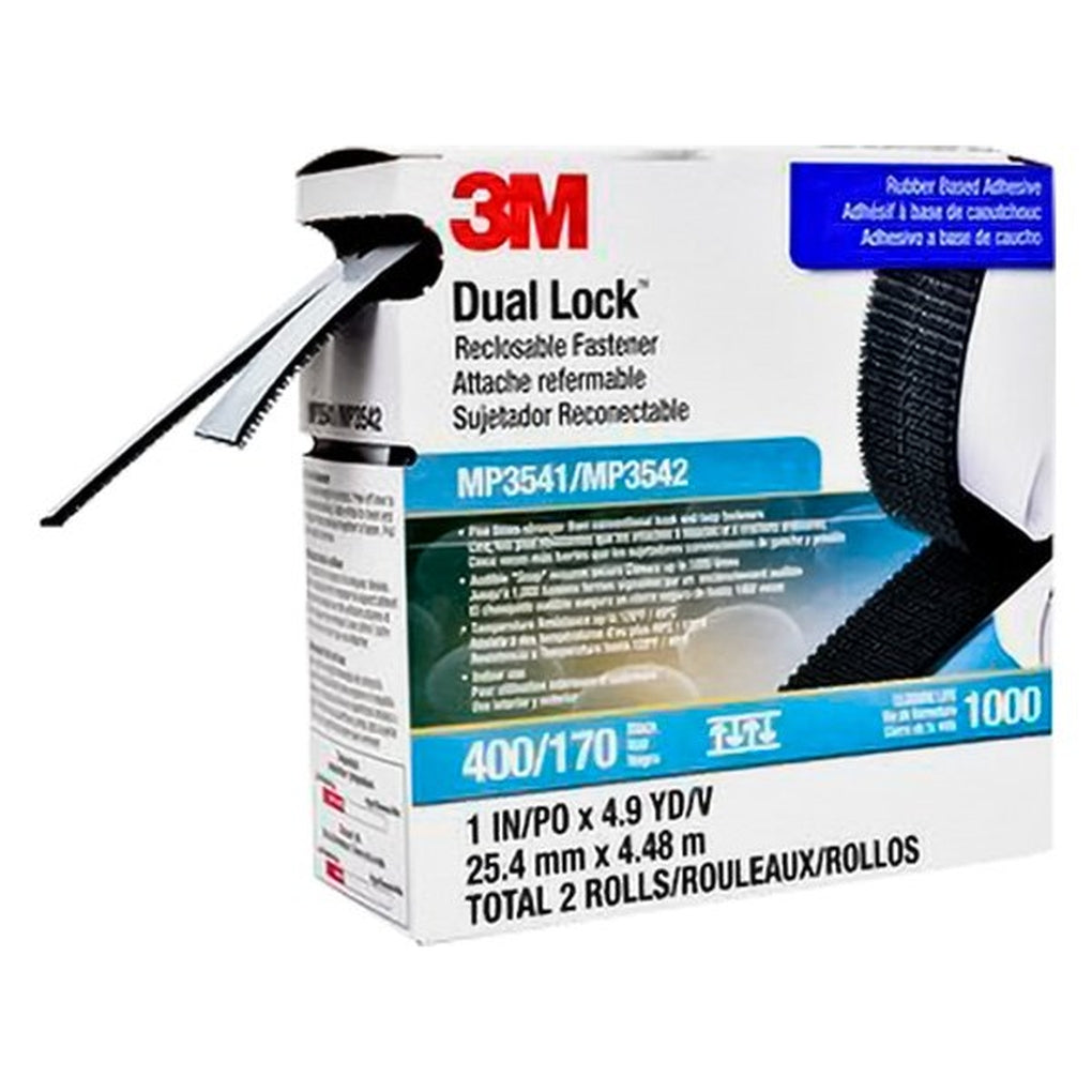 3M 06483 Dual Lock Reclosable Fastener System MP3541/MP3542 Black