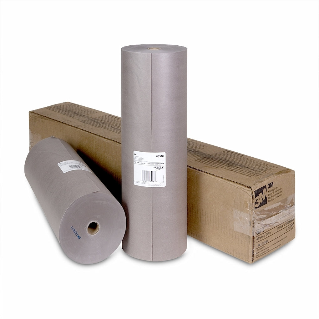 3M 06518 Scotch Steel Gray Masking Paper, 18 in x 1000 ft