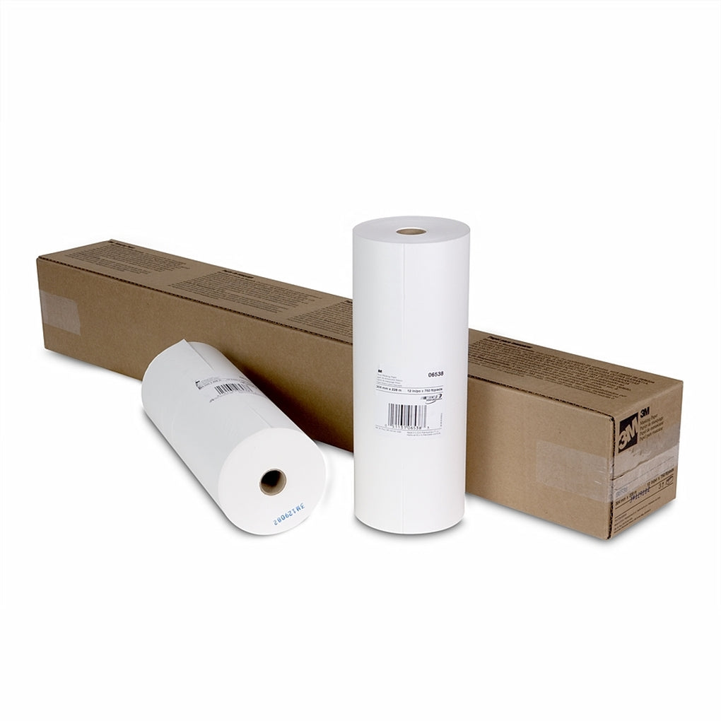 3M 06538 White Masking Paper, 12 in x 750 ft
