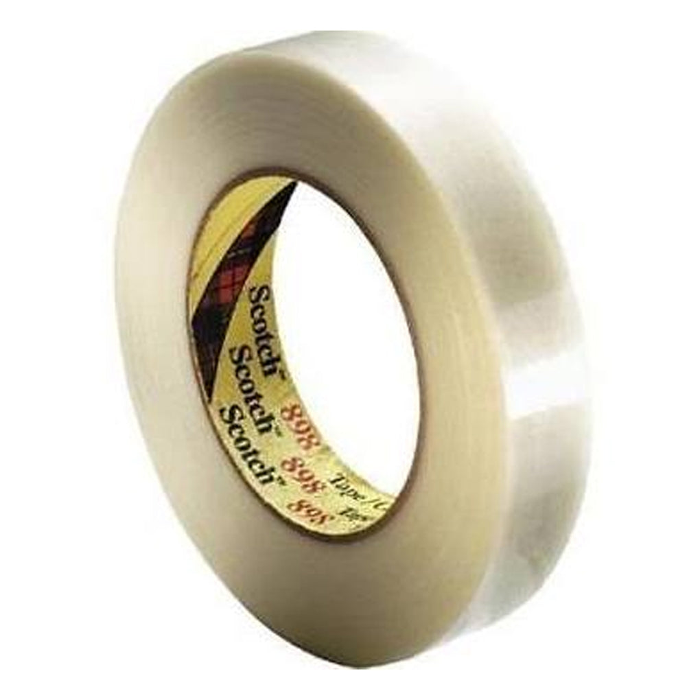 3M 06898 Scotch Filament Tape 898 Clear, 24 mm x 55 m