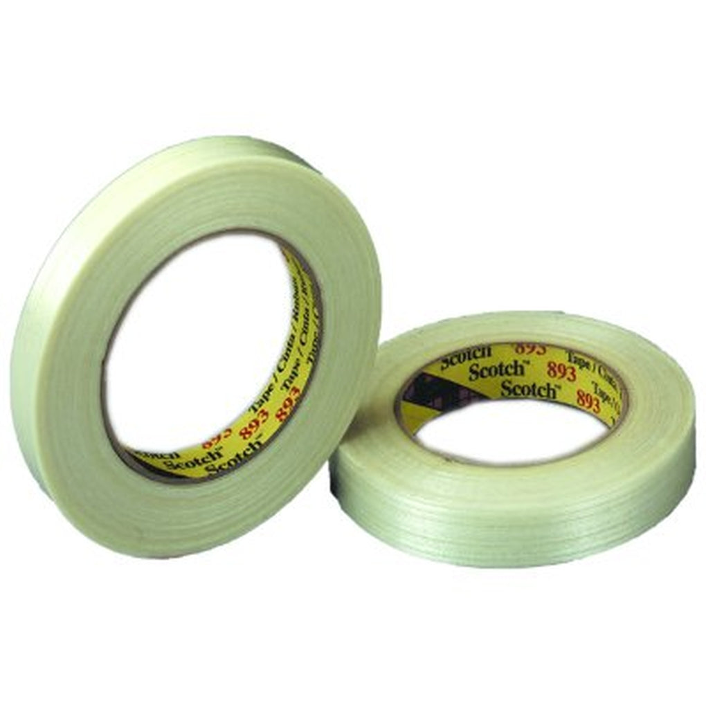 3M 06937 Scotch Filament Tape 893, Clear, 12 mm x 55 m 70006248721