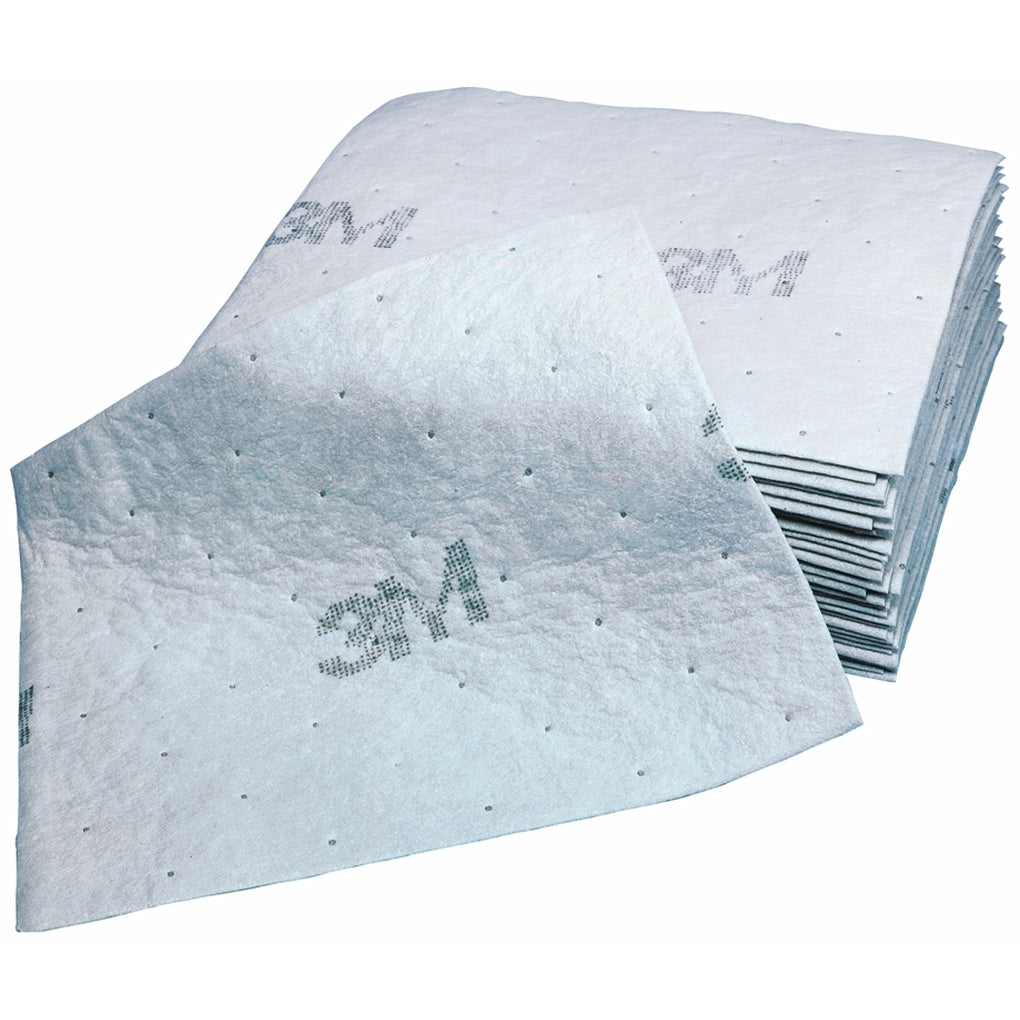 3M 07164 Maintenance Sorbent Pad, High Capacity, 100/box
