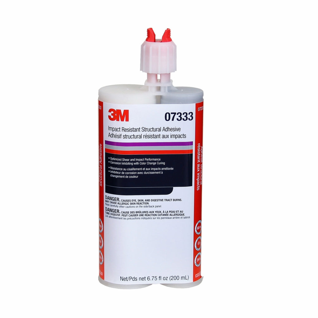 3M 07333 Impact Resistant Structural Adhesive, 200 mL Cartridge 60455083331