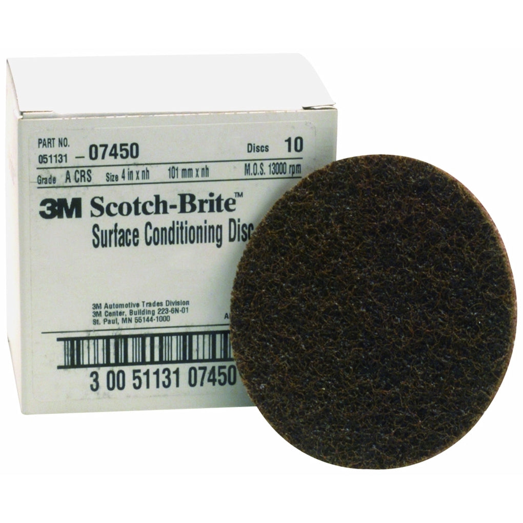 3M 07450 Scotch-Brite Surface Conditioning Disc 4 in x NH A CRS