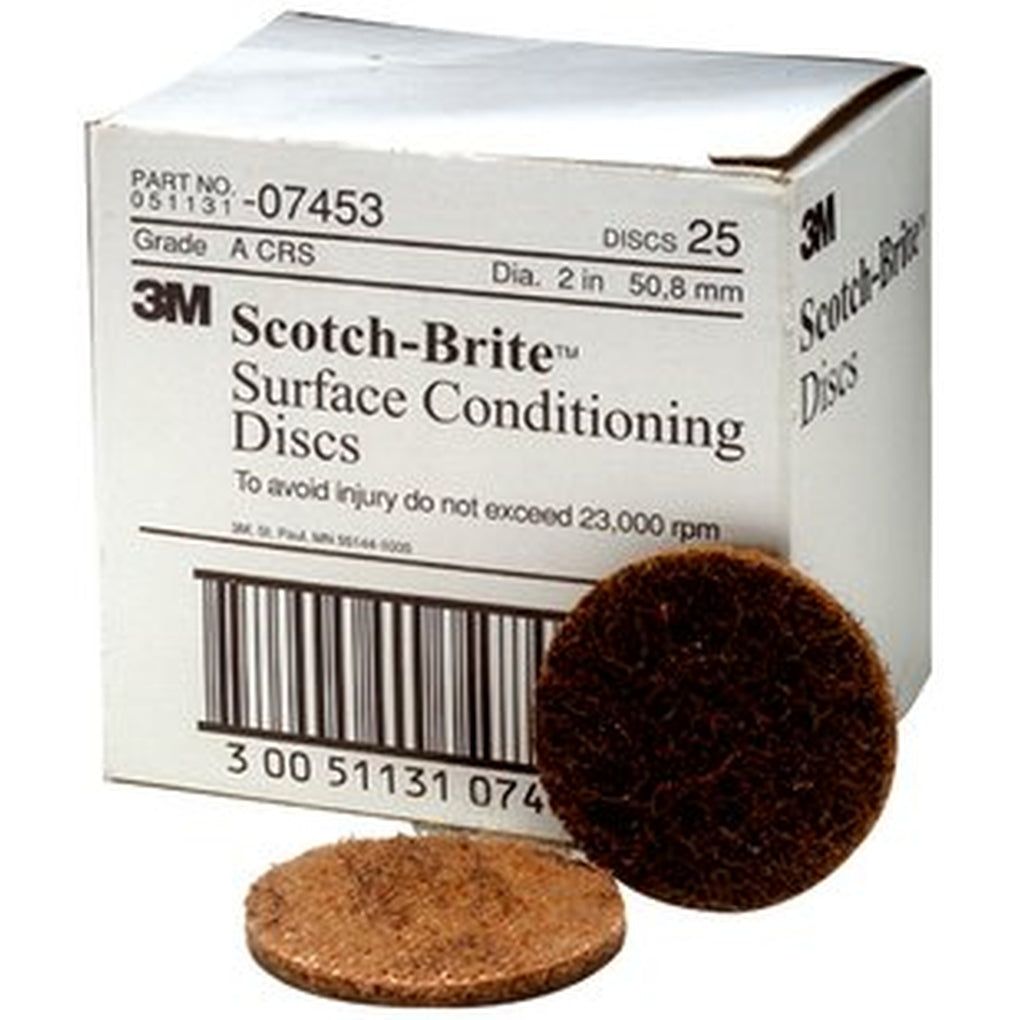 3M 07453 Scotch-Brite Surface Conditioning Disc, 2 in x NH A CRS