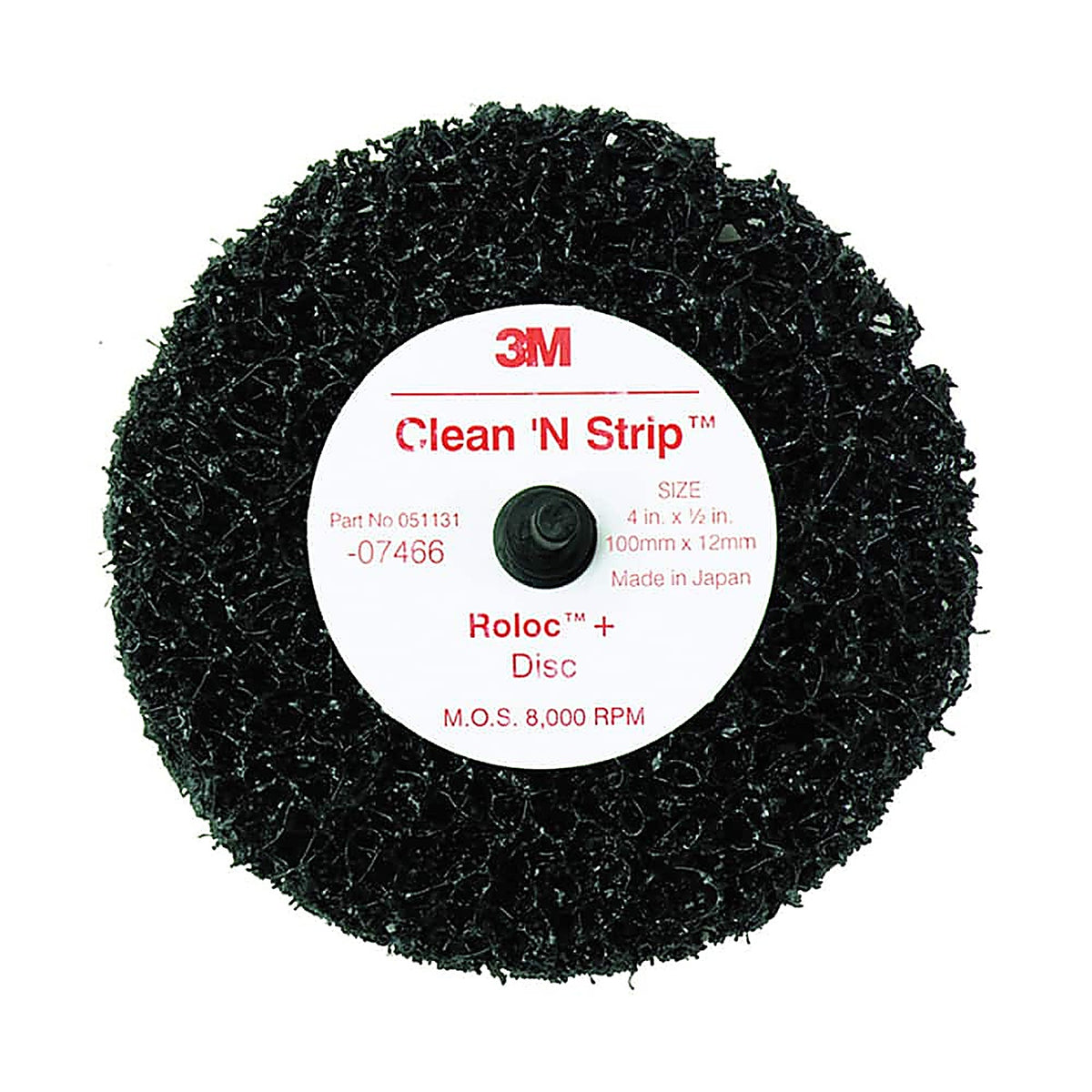3M 07466 Scotch-Brite Roloc+ Clean and Strip Disc AAD, 4 in x 1/2 in